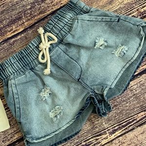 America Denim jogger shorts new medium wash